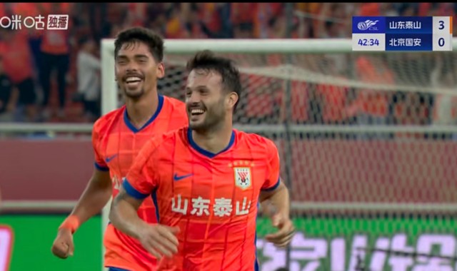 半场战报|瓦科上演“帽子戏法”，泰山暂以4：0领先国安